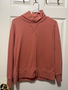 Madewell Rosewood Mock Neck Sweatshirt